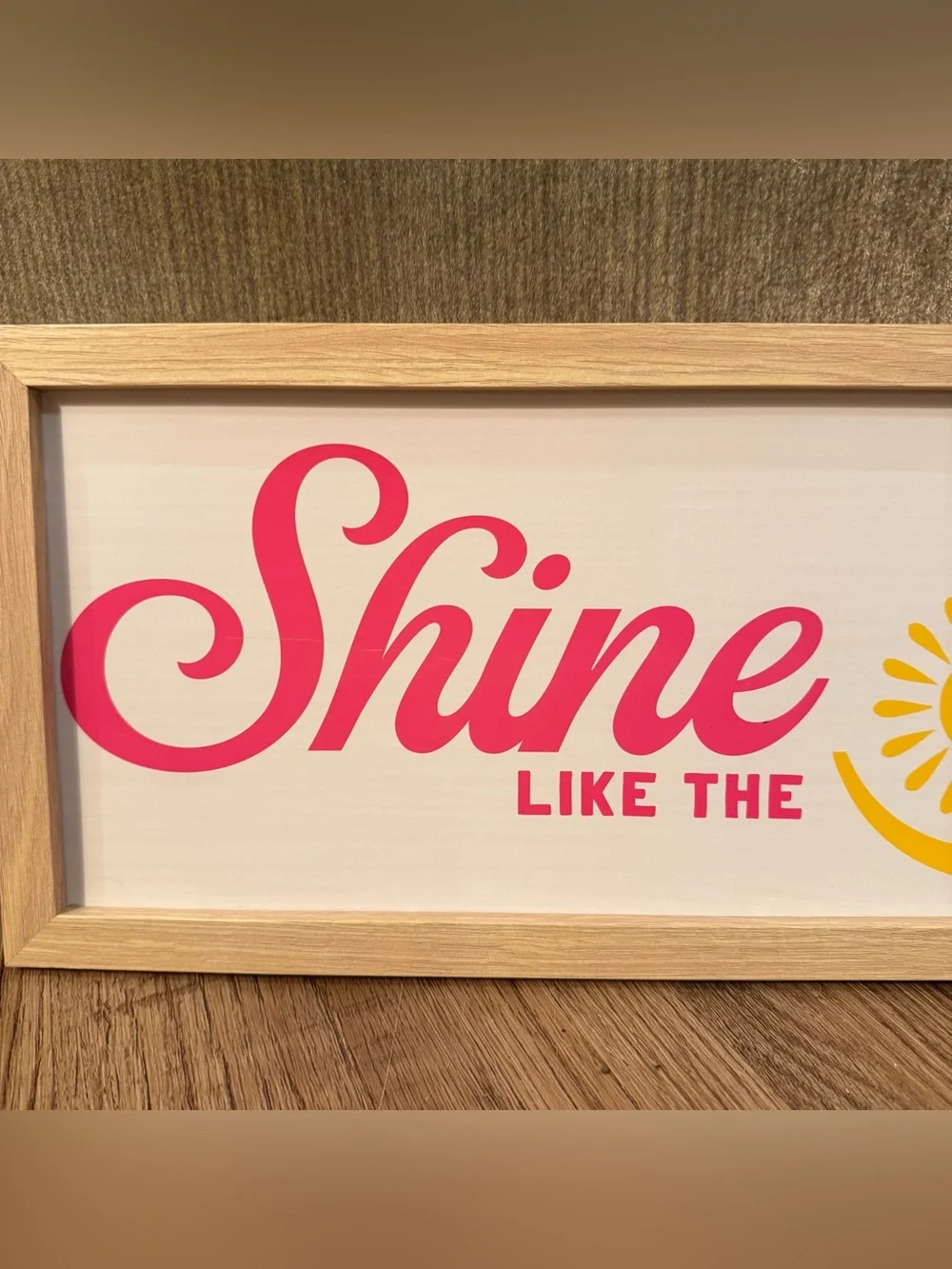 Dolly Parton Signature Brand Wall Decor wall Hanging— yellow and pink 8x20